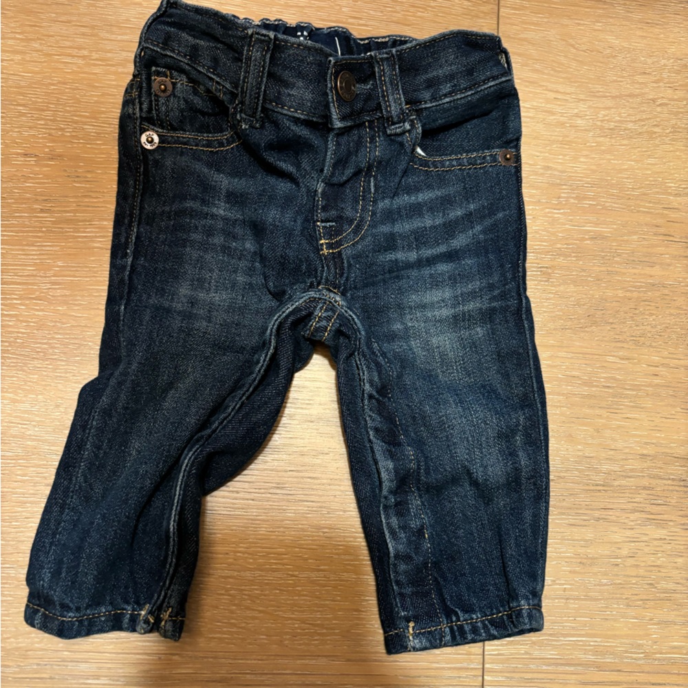 Baby Gap Brand New Jeans, dark wash 3-6M